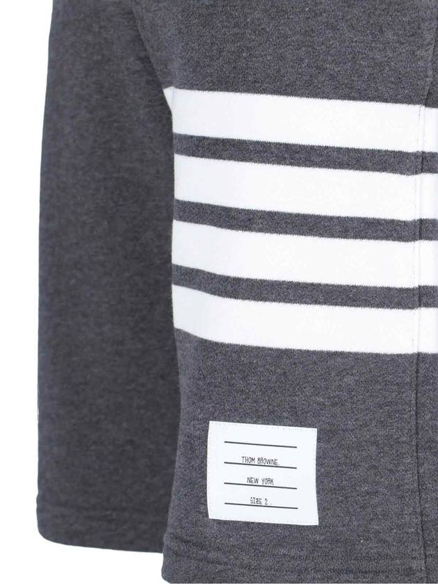 Cotton Loopback Knit Engineered 4-Bar Sweatshorts Dark Grey - THOM BROWNE - BALAAN 5