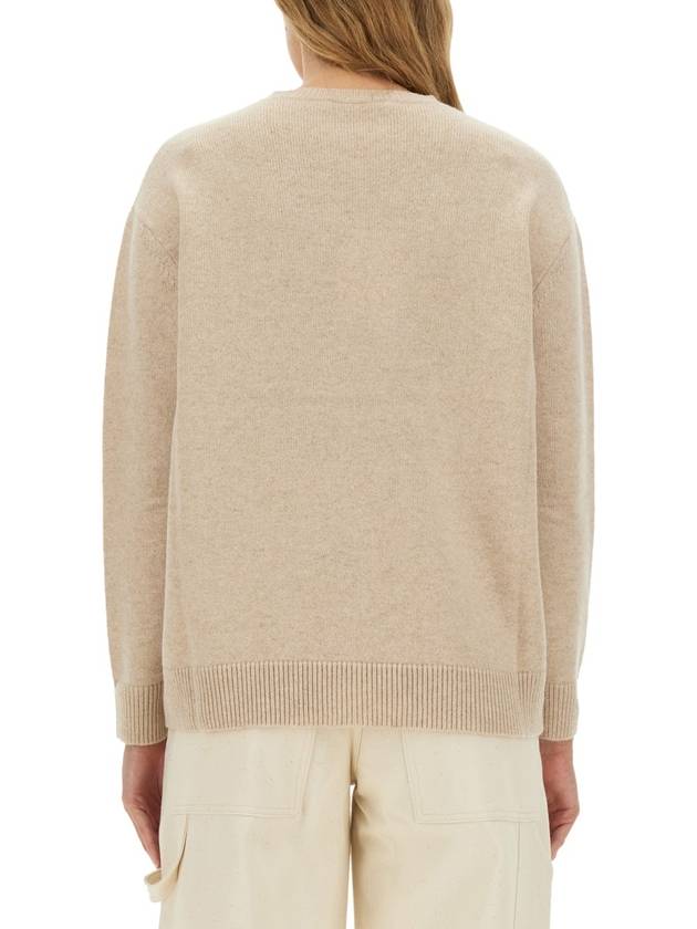 Plata crew neck knit top beige - MAX MARA - BALAAN 4