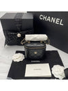 Classic CC logo vanity square cosmetic bag caviar black cross gold AP1340 - CHANEL - BALAAN 10