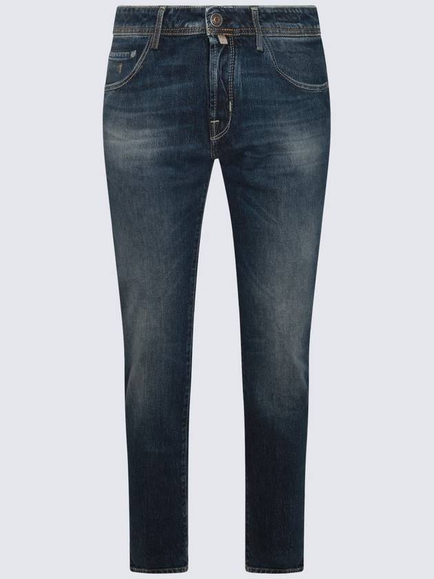 Jacob Cohen Dark Blue Cotton Jeans - JACOB COHEN - BALAAN 1