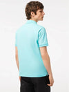 Men's Logo Classic Fit Cotton Short Sleeve Polo Shirt Blue - LACOSTE - BALAAN 4