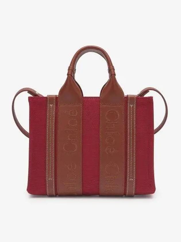 Woody Logo Tote Bag Red - CHLOE - BALAAN 2