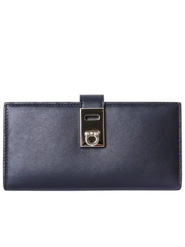 Hug Continental Long Wallet Black - SALVATORE FERRAGAMO - BALAAN 3