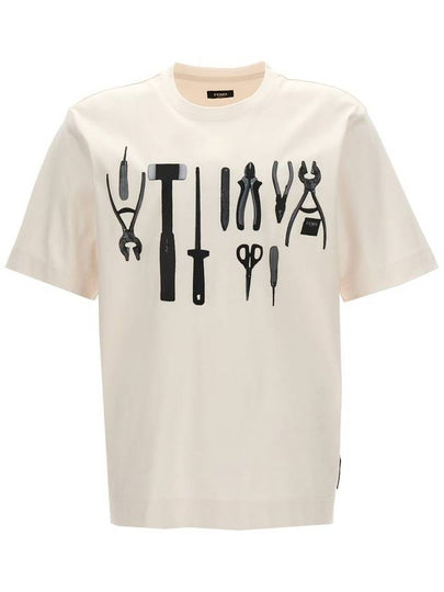 short sleeve t-shirt FY0936AR6Y F1J7C WHITE - FENDI - BALAAN 2