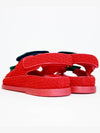 CC Logo Velcro Sandals Red - CHANEL - BALAAN 5