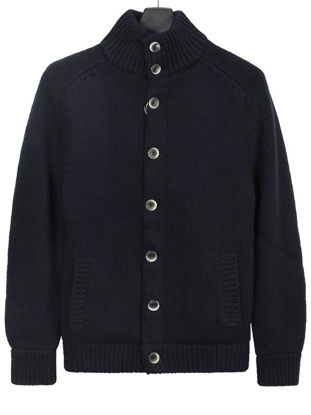 Resort Knit Bomber Jacket Navy - HERNO - BALAAN 2