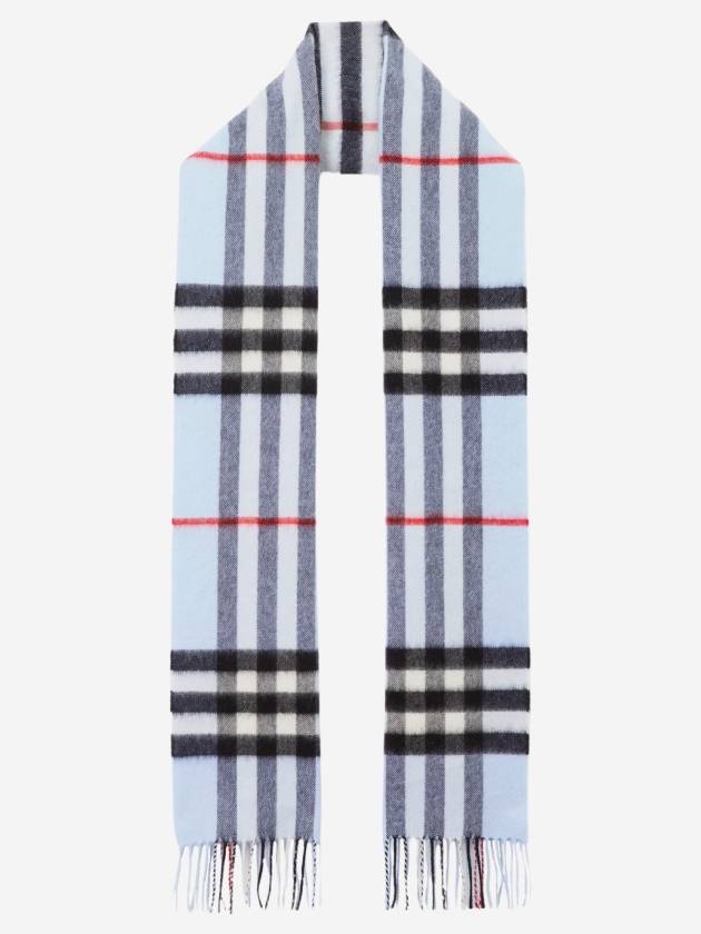 Check Cashmere Scarf Blue - BURBERRY - BALAAN 2