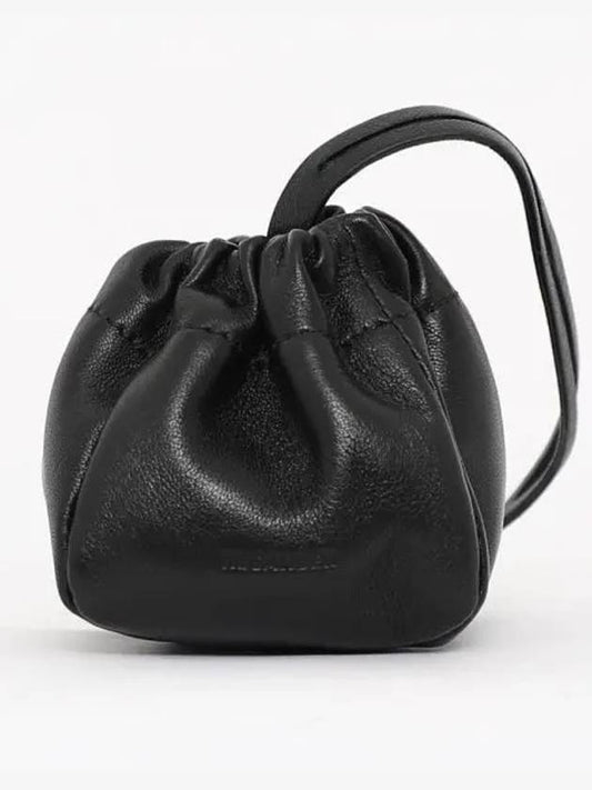 Women's Ripple Mini Pouch Bucket Bag Black - JIL SANDER - BALAAN 2