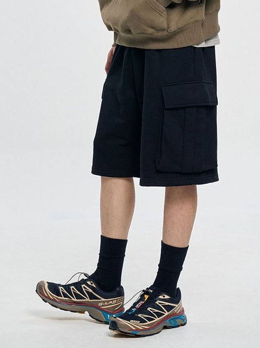 Bermuda cargo sweatpants _ black - MOO - BALAAN 1