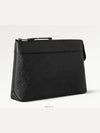 Pochette Voyage Souple Monogram Leather Pouch Bag Black - LOUIS VUITTON - BALAAN 5