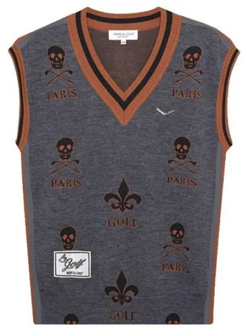 Men s Atlas Jacquard Knit Vest Golf - MARK & LONA - BALAAN 1