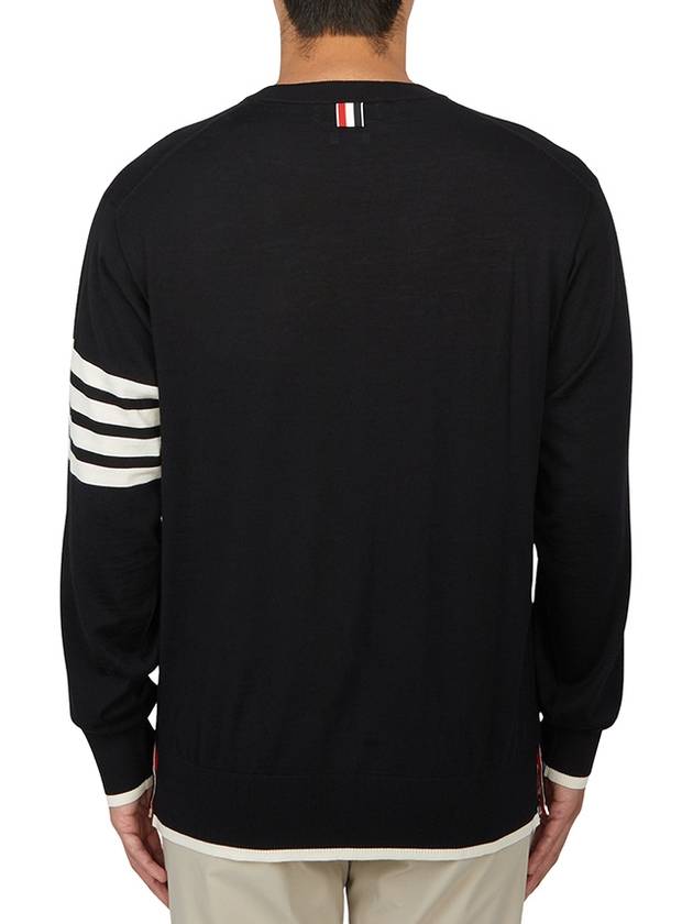 4-Bar Knit Top Black - THOM BROWNE - BALAAN 4