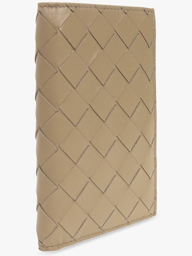 Bottega Veneta Leather Wallet, Women's, Beige - BOTTEGA VENETA - BALAAN 4