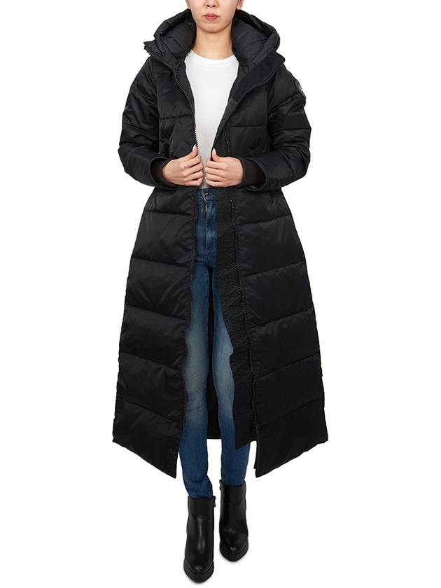 Mystique Satin Long Parka Padding Black - CANADA GOOSE - BALAAN 6