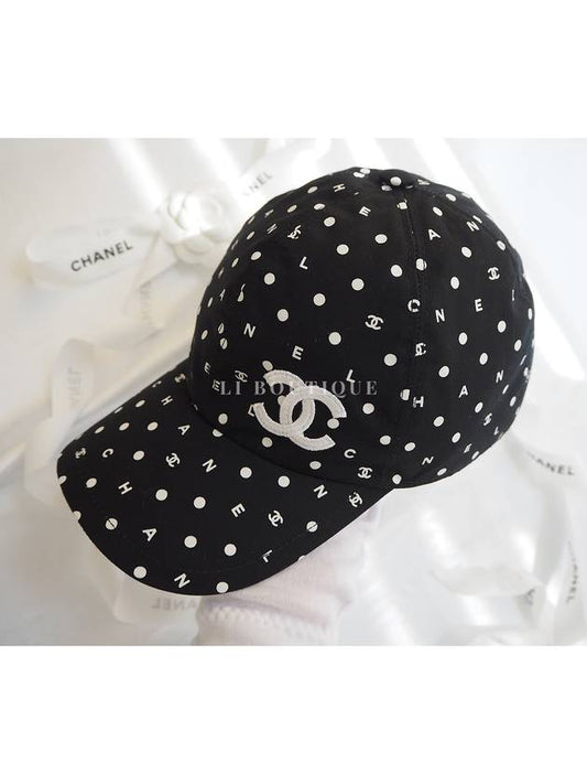 24 NEW CC Logo Lettering Ball Cap Unisex Black AA9865 - CHANEL - BALAAN 2