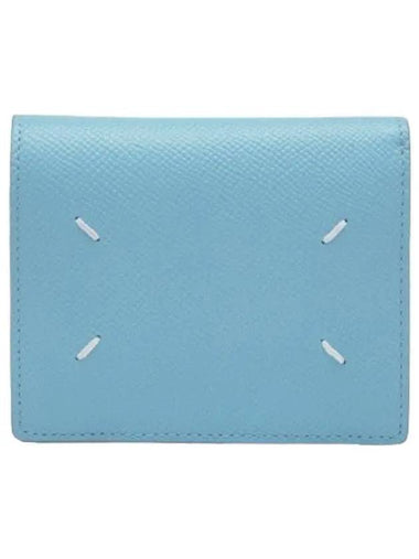 Unisex Stitch Card Holder Blue - MAISON MARGIELA - BALAAN 1