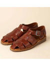 24SS Pacific Buckle Gladiator Sandals Pacific Vegetal Marron 1233 17 - PARABOOT - BALAAN 1