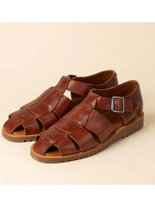 Pacific Buckle Gladiator Sandals Brown - PARABOOT - BALAAN 2