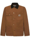 Dearborn Canvas Michigan Chore Shirt Jacket Hamilton Brown Tobacco Rigid - CARHARTT WIP - BALAAN 1
