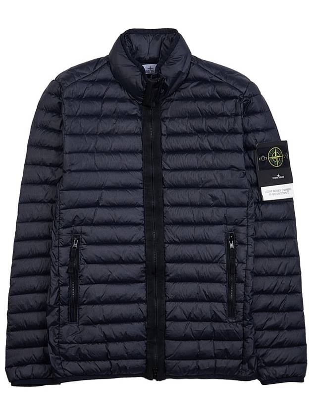 Men's Wappen Patch Padded Jacket Navy - STONE ISLAND - BALAAN 10