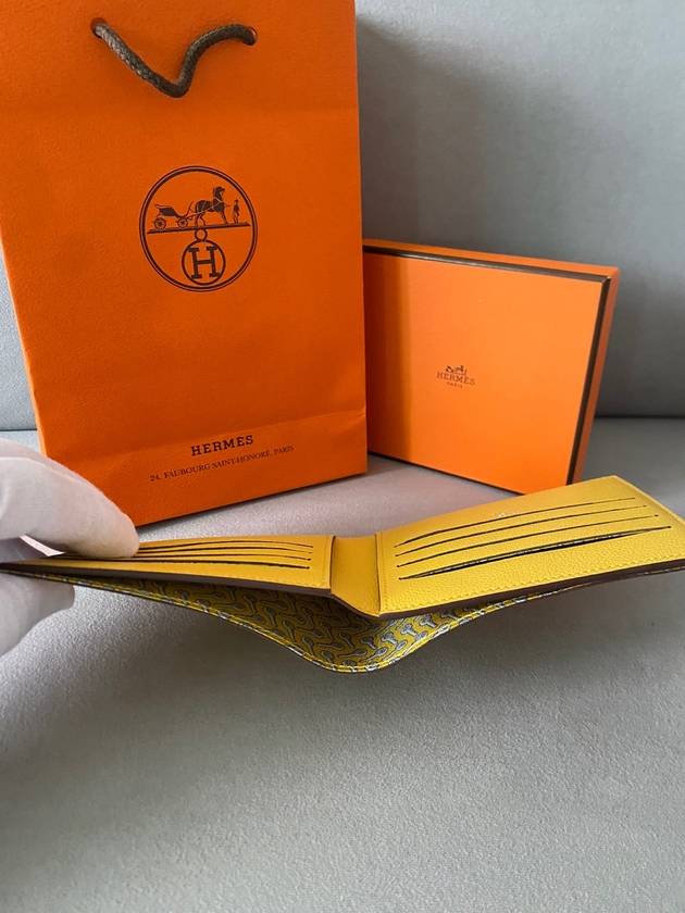 Citizen Twill Compact Half Wallet Sun - HERMES - BALAAN 5