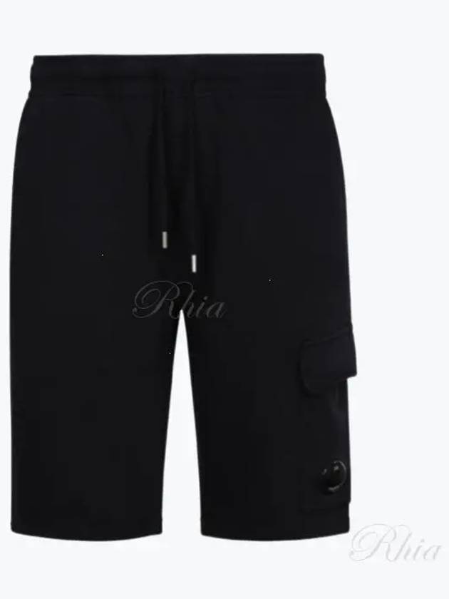 Light Fleece Utility Shorts Black - CP COMPANY - BALAAN 2