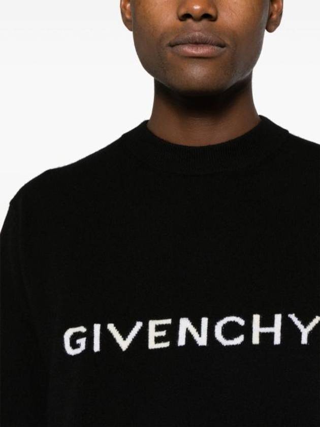 Logo Wool Knit Top Black - GIVENCHY - BALAAN 7