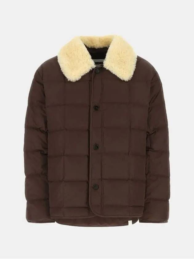 Men's Shearling Down Padded Brown - JIL SANDER - BALAAN 3