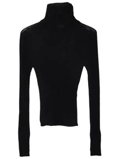 rib detail turtleneck - SAINT LAURENT - BALAAN 1