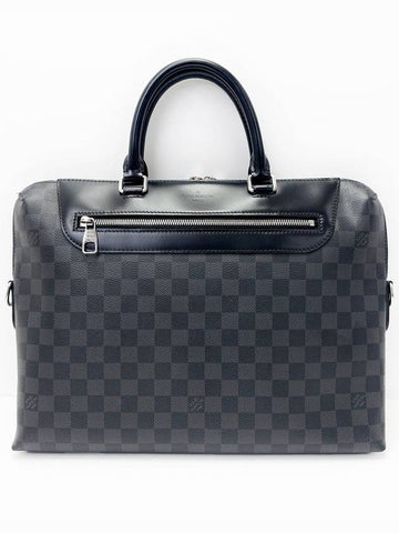 Black Damier Documeng Jour Men s Briefcase 4VLVB21430 - LOUIS VUITTON - BALAAN 1