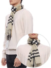 Check Cashmere Scarf Light Sage - BURBERRY - BALAAN 2