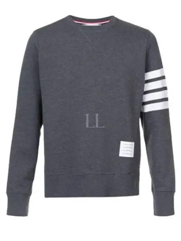 4 Bar Loopback Jersey Sweatshirt Dark Grey - THOM BROWNE - BALAAN 2