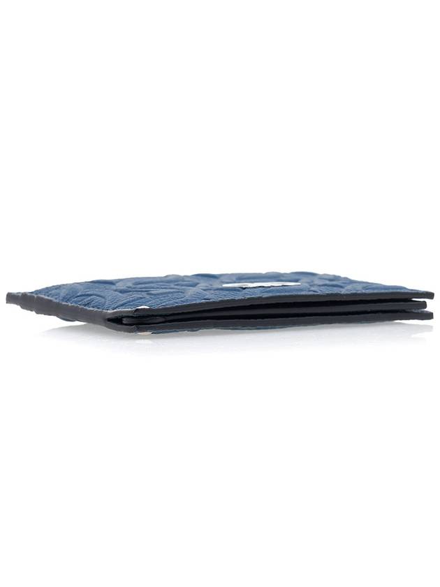 Gancini Card Wallet Denim - SALVATORE FERRAGAMO - BALAAN 6