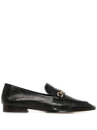 Women's PERRINE Leather Loafers Perfect Black - TORY BURCH - BALAAN 2