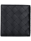 Intrecciato Slim Half Wallet Black - BOTTEGA VENETA - BALAAN 5