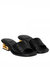 FF Baguette Motif Nappa Leather Sandals Black - FENDI - BALAAN 2