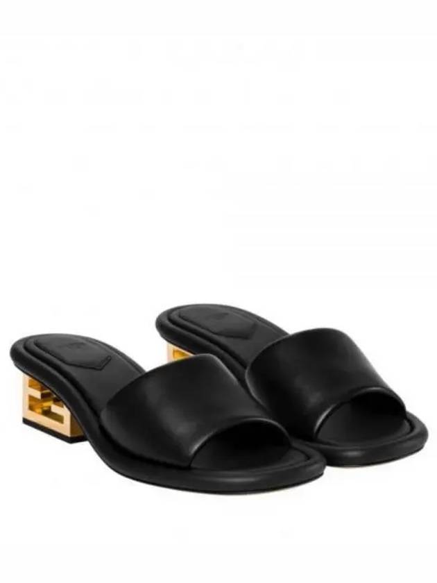 FF Baguette Motif Nappa Leather Sandals Black - FENDI - BALAAN 2