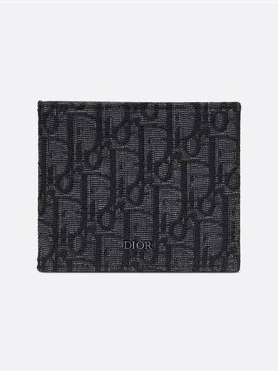 Wallet Black  Oblique Jacquard - DIOR - BALAAN 2