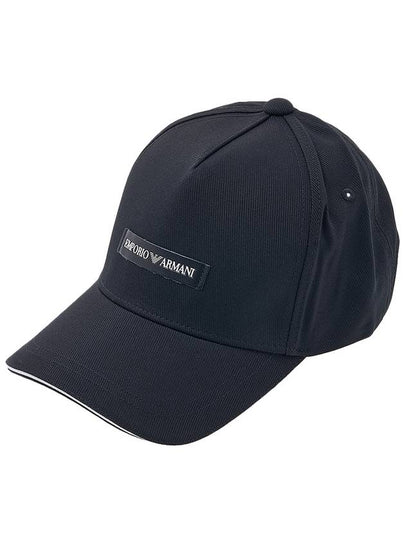 Signature Logo Label Ball Cap Black - EMPORIO ARMANI - BALAAN 2