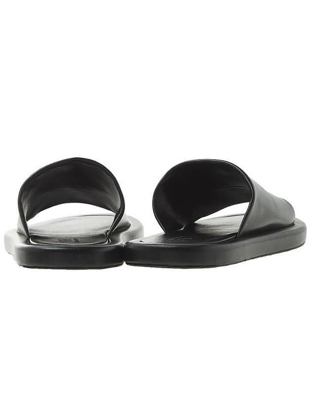 Easy Leather Slippers Black - BALENCIAGA - BALAAN.