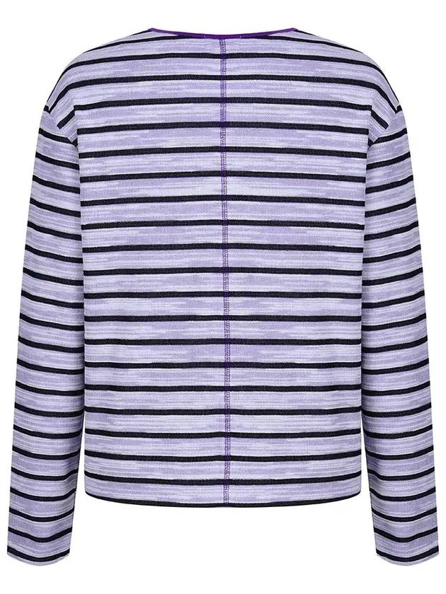 Striped Boat Neck T-Shirt MW3WE401 - P_LABEL - BALAAN 7