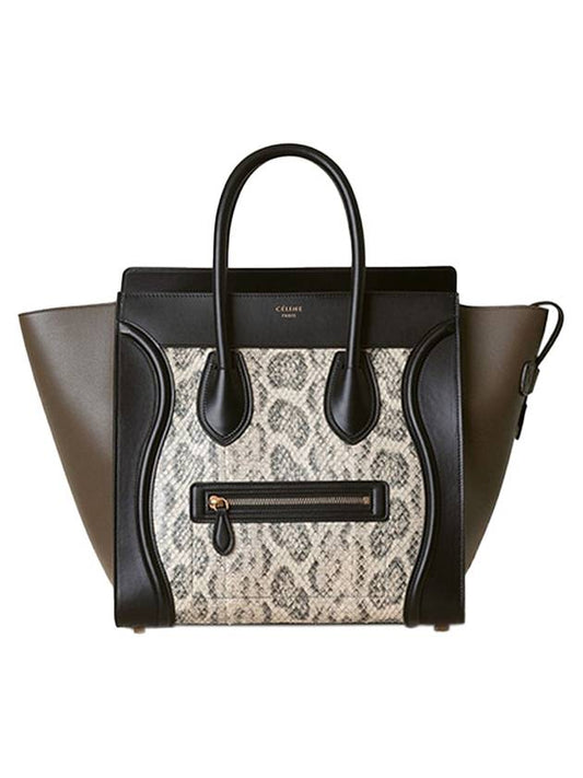 Python Mini Luggage Tote Bag - CELINE - BALAAN 1