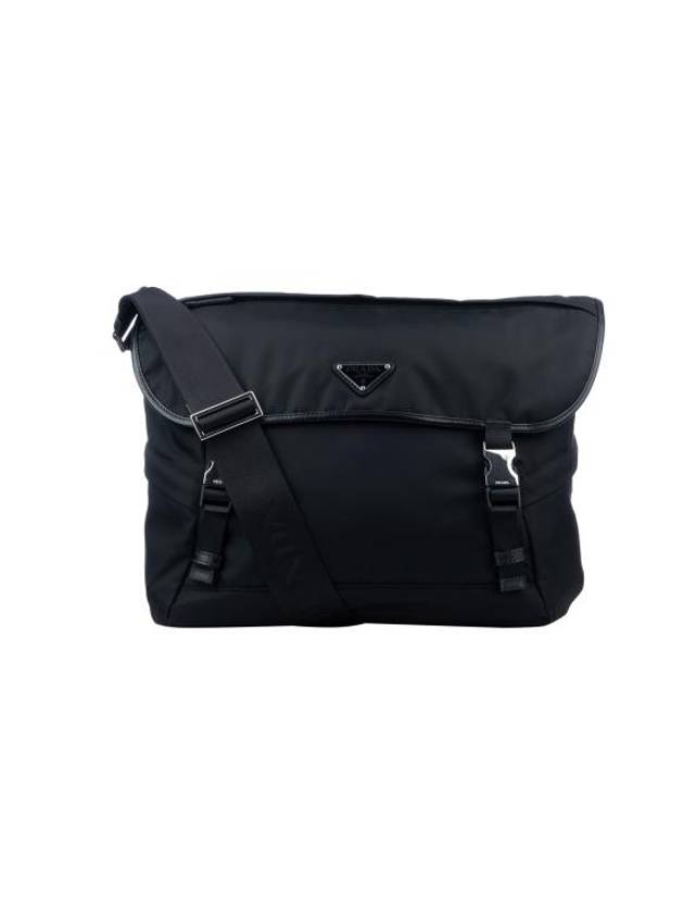 Re-Nylon Saffiano Shoulder Bag Black - PRADA - BALAAN 1