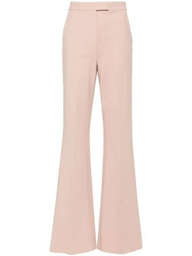 Norcia Viscose Straight Pants Powder Pink - MAX MARA - BALAAN 1