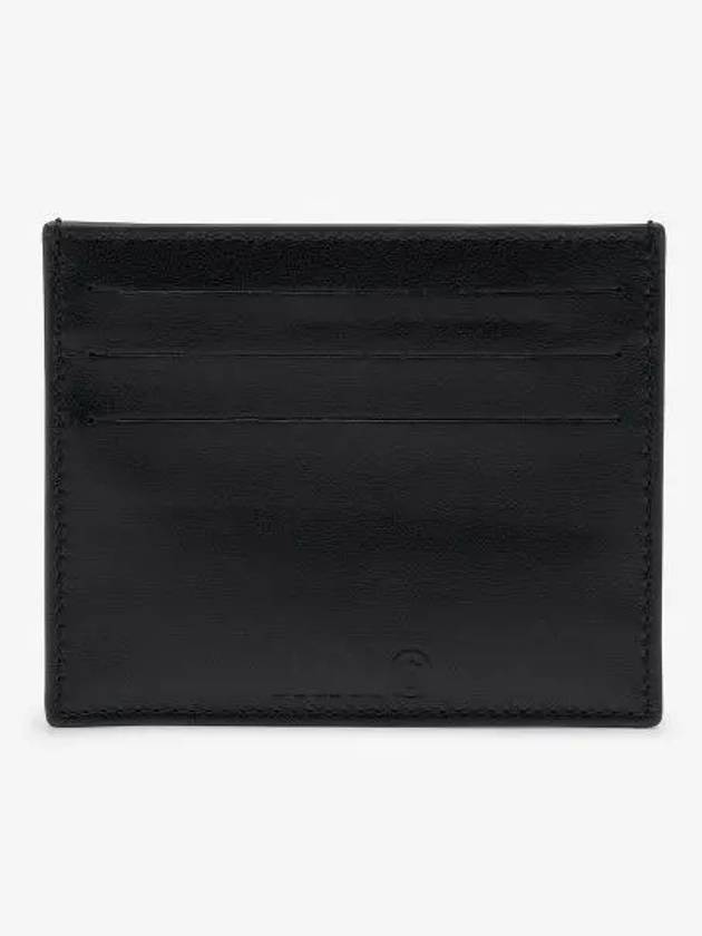 Stitched Leather Card Wallet Black - MAISON MARGIELA - BALAAN 2