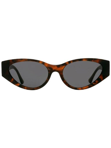 Eyewear Cat Eye Sunglasses Gray Havana - VERSACE - BALAAN 1