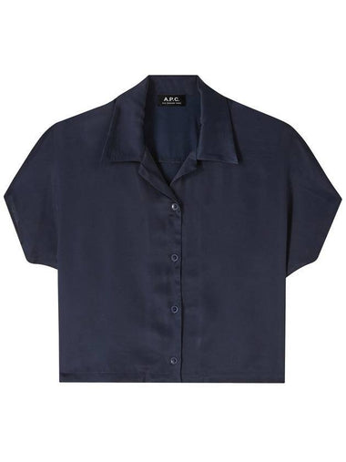 Miley Short Sleeve Shirt Navy - A.P.C. - BALAAN 1