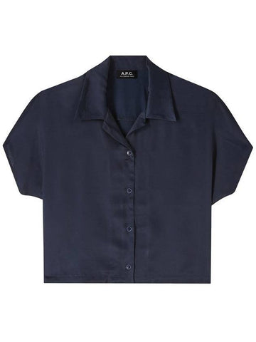 Miley Short Sleeve Shirt Navy - A.P.C. - BALAAN 1