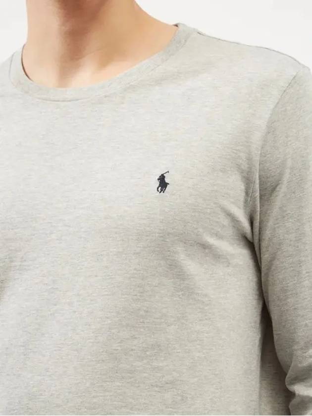 PONY Pony Logo Embro Cotton Long Sleeve Pajama Top - POLO RALPH LAUREN - BALAAN 4