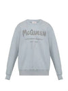 Men's Logo Graffiti Sweatshirt Dove Grey - ALEXANDER MCQUEEN - BALAAN 2